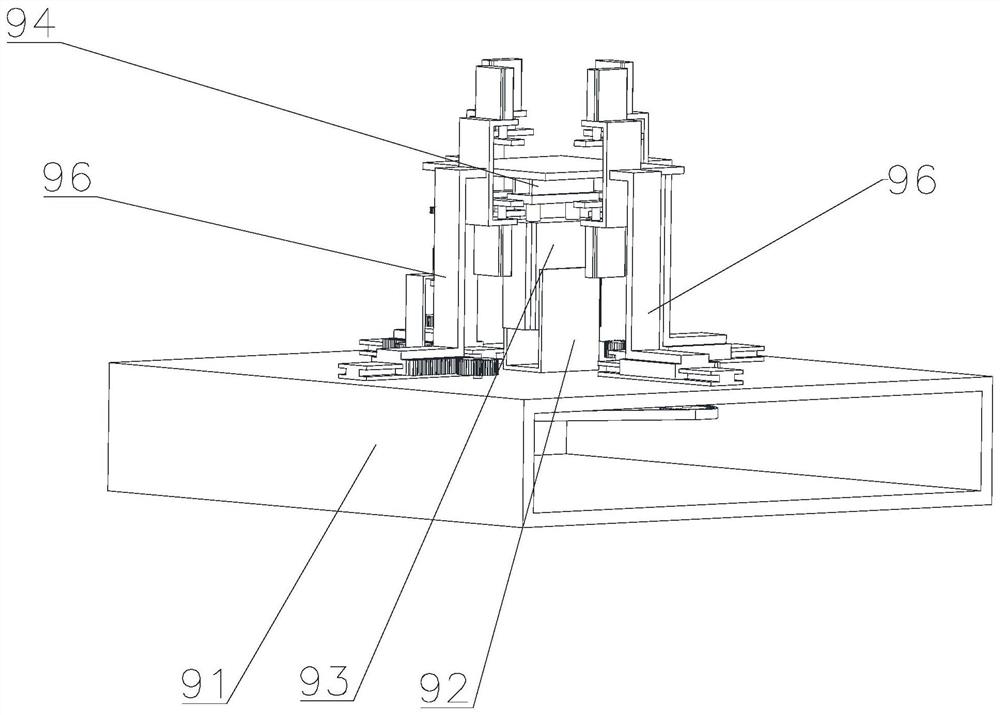 Automatic supporting plate device for fur