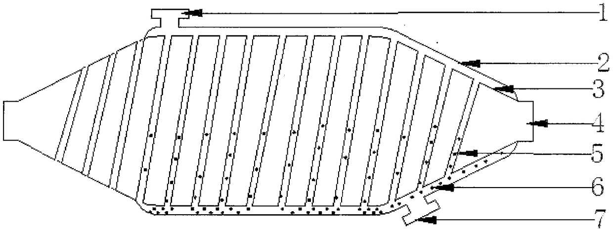 Rotary drying chamber with cooling section