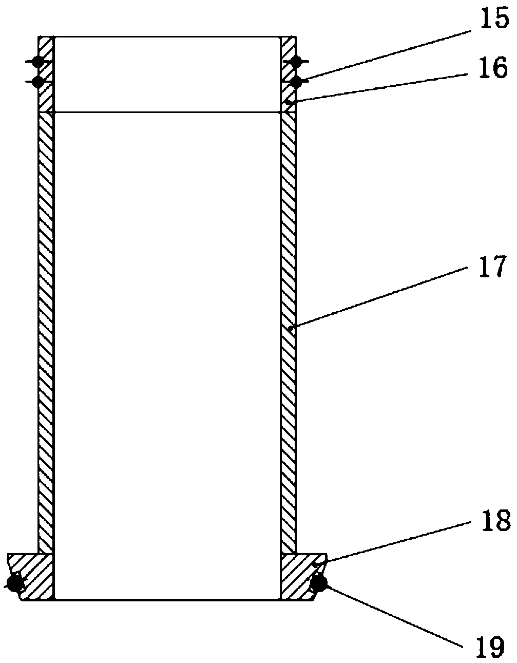 Special filtering device for nuclear sampling system