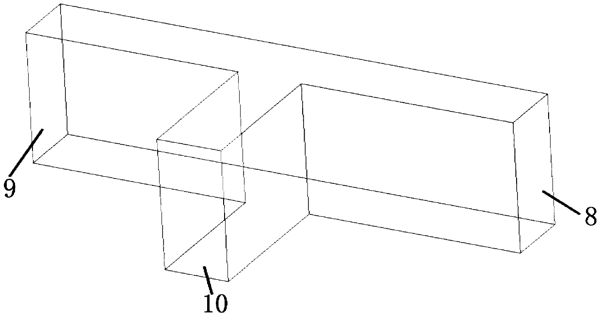 Broadband ridge waveguide power synthesizer based on gradient ridge and power synthesizer device