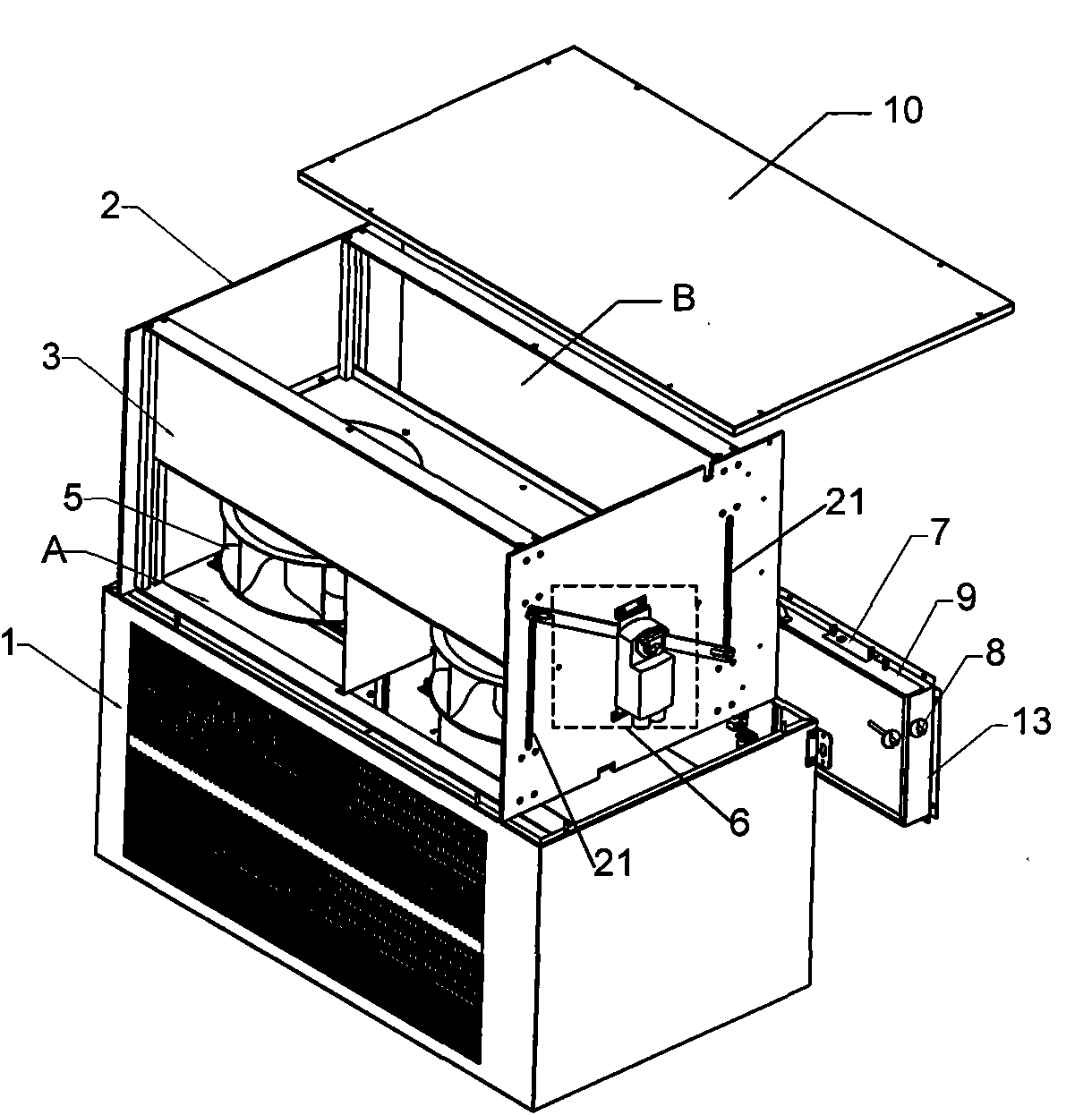 Dual-slideway automatic dedusting intelligent ventilation system