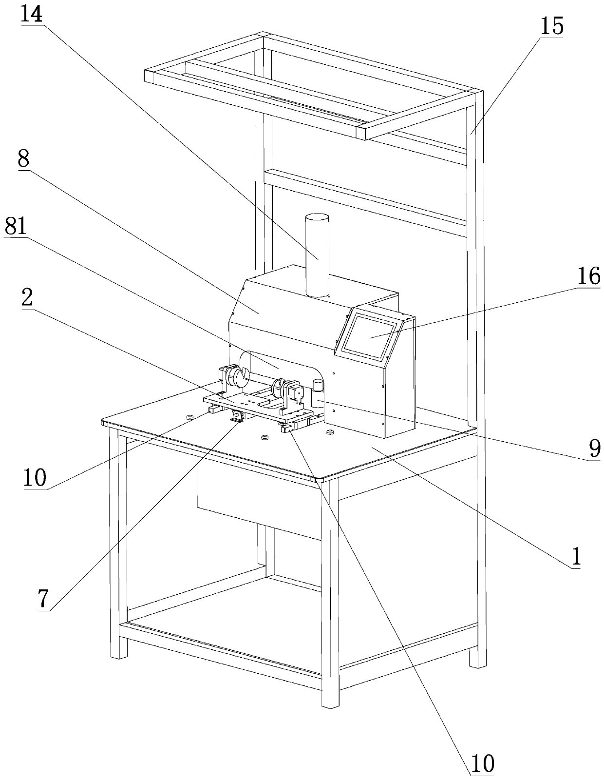 Device and method for sleeving wire harness with heat-shrinkable tube