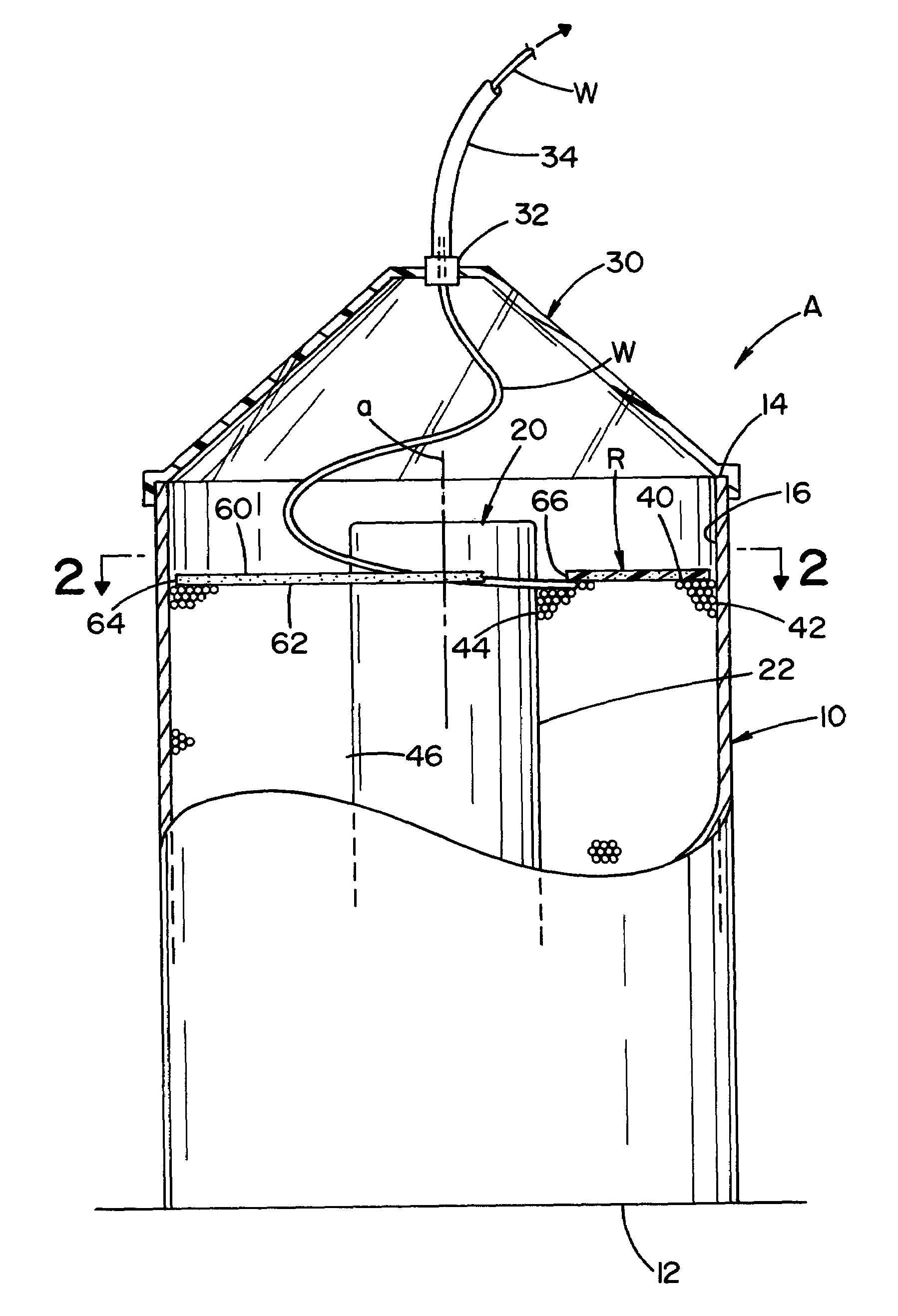 Retainer ring for wire package