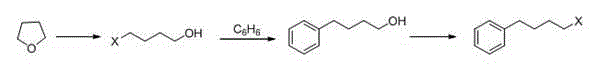 Novel process for synthesizing Pranlukast intermediate p-phenylbutoxybenzoic acid