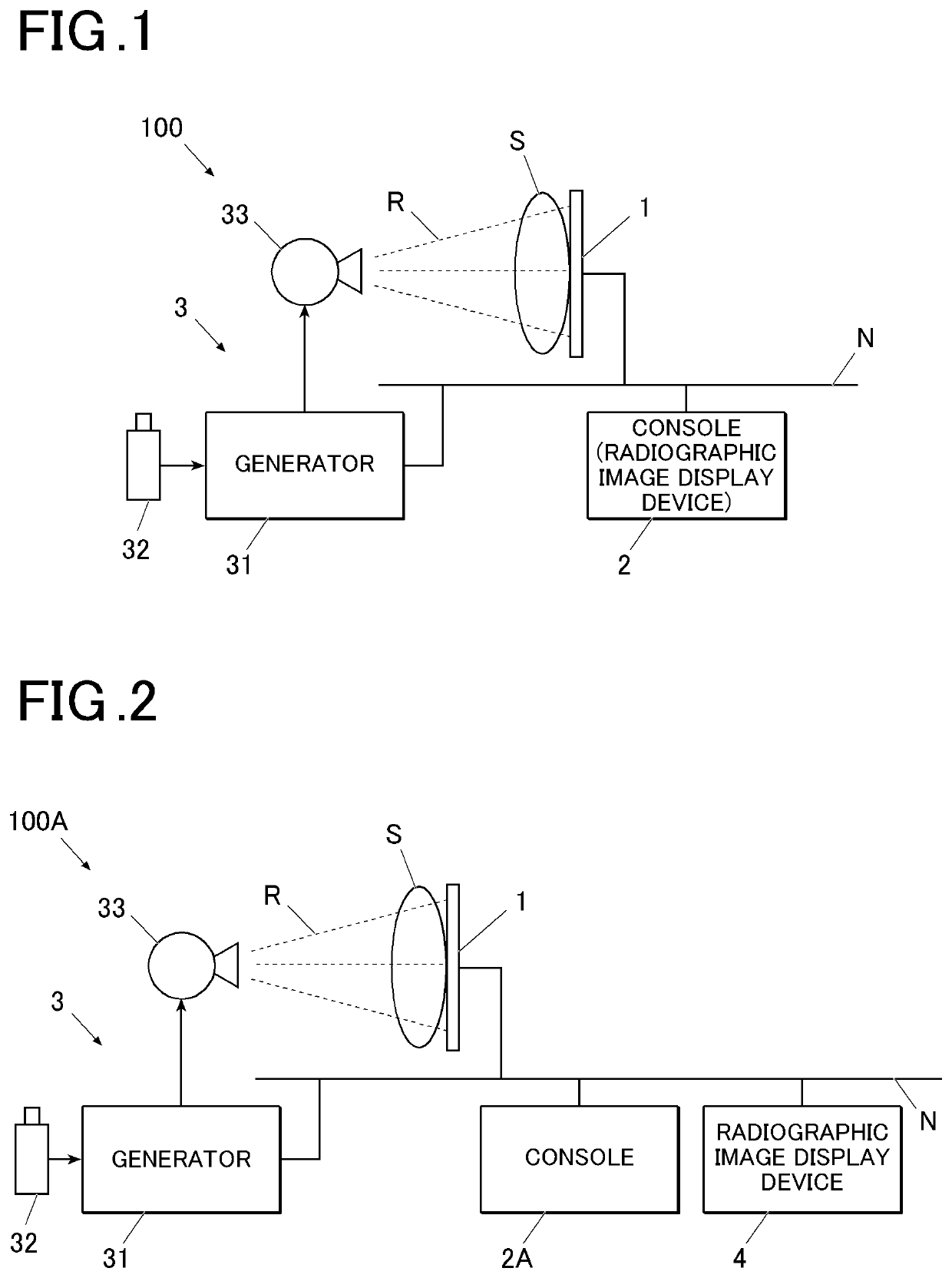 Radiographic image display device, radiographic image display method, and storage medium