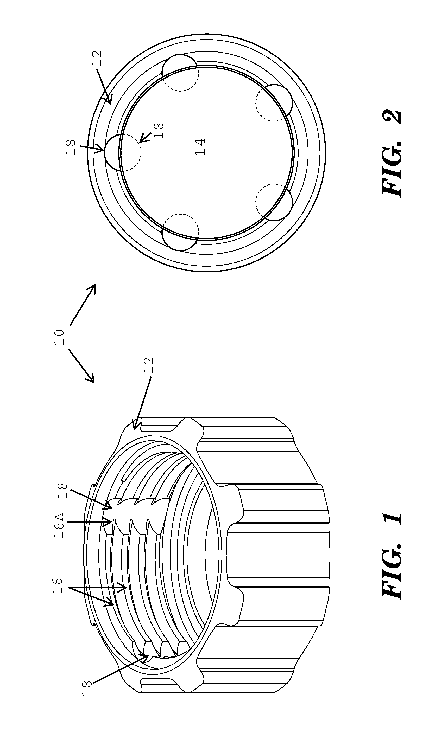 Contaminant-rejecting screw threads