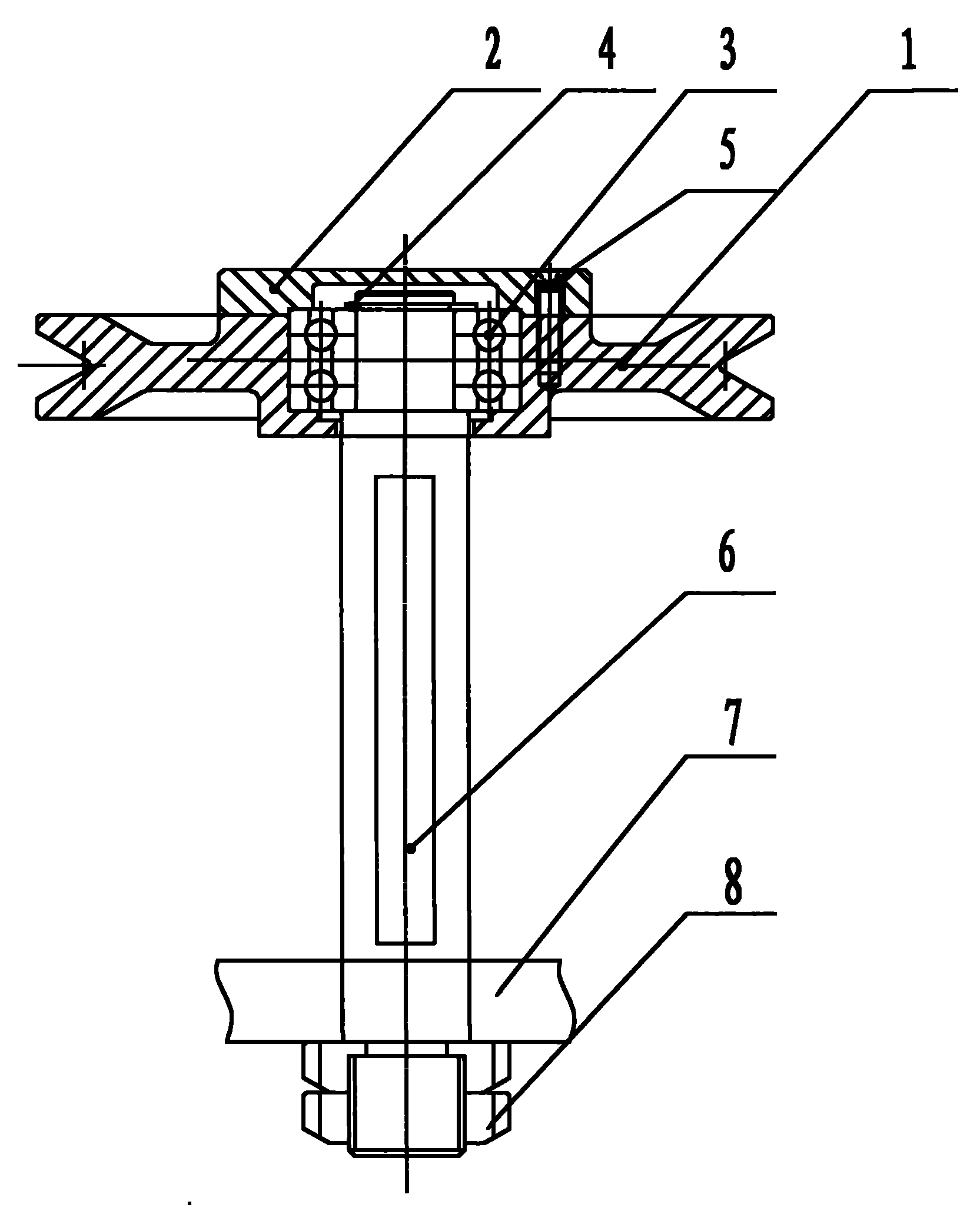 Finished product guide wheel mechanism on wire drawing machine