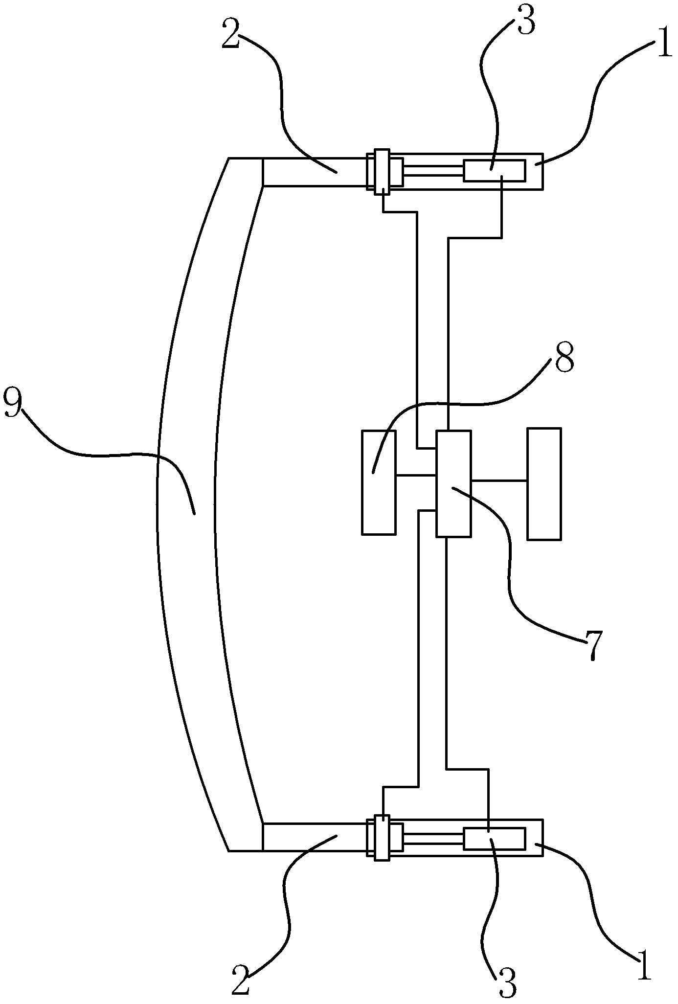 Elastic longitudinal beam and automobile provided with same