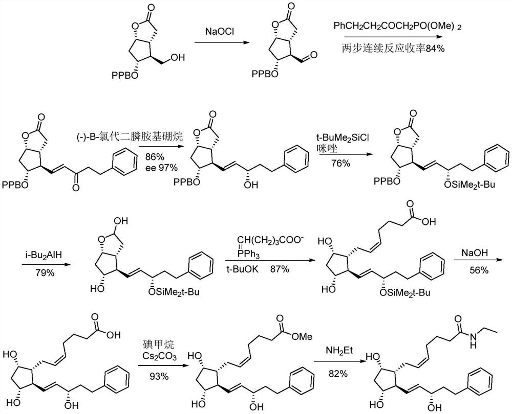 Enzymatic synthesis method of bimatoprost intermediate