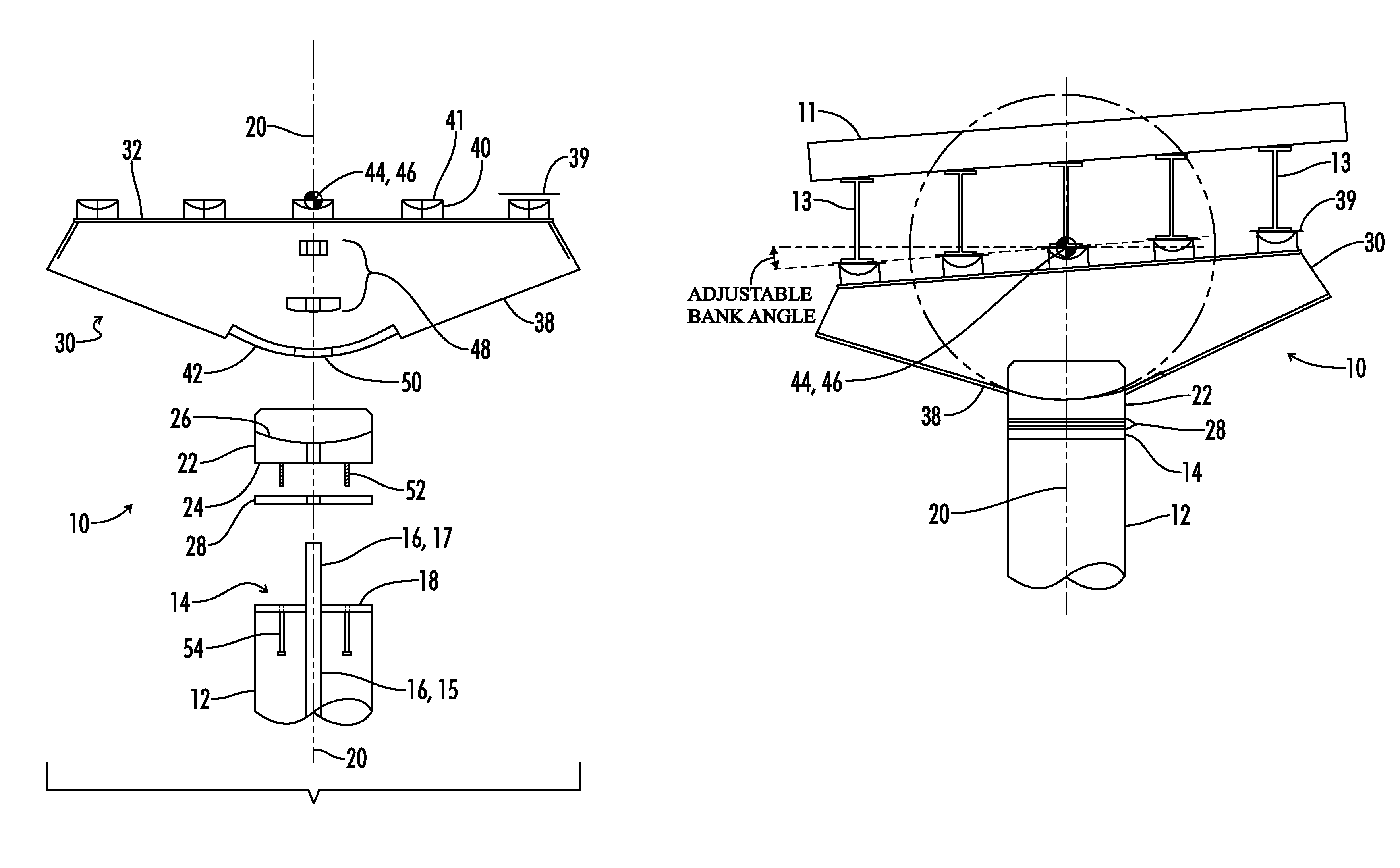 Prefabricated articulating pier cap