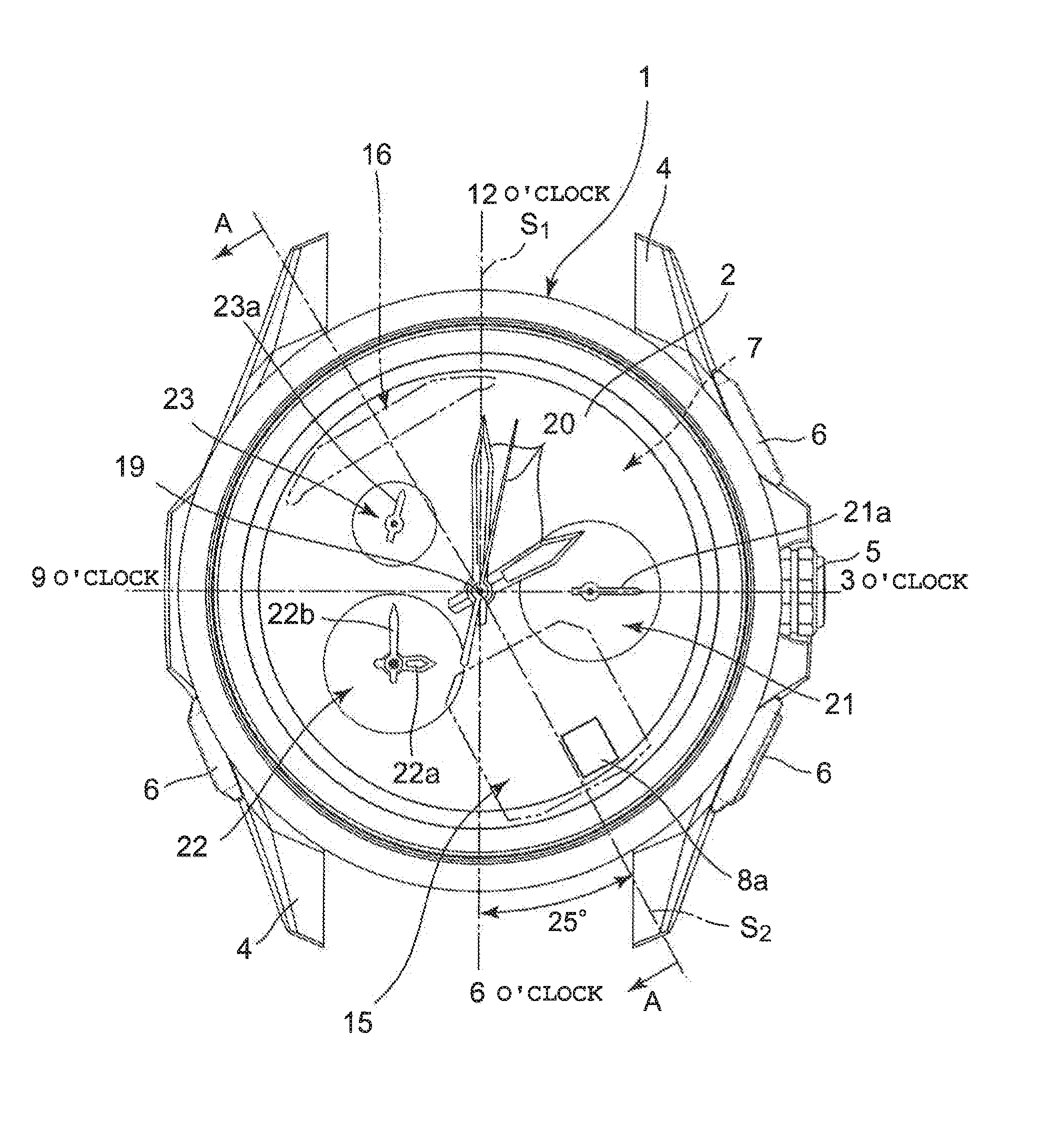 Electronic device and wristwatch