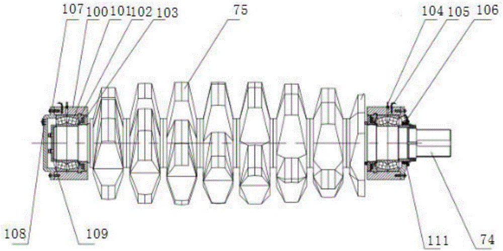 Rotary tooth type crusher