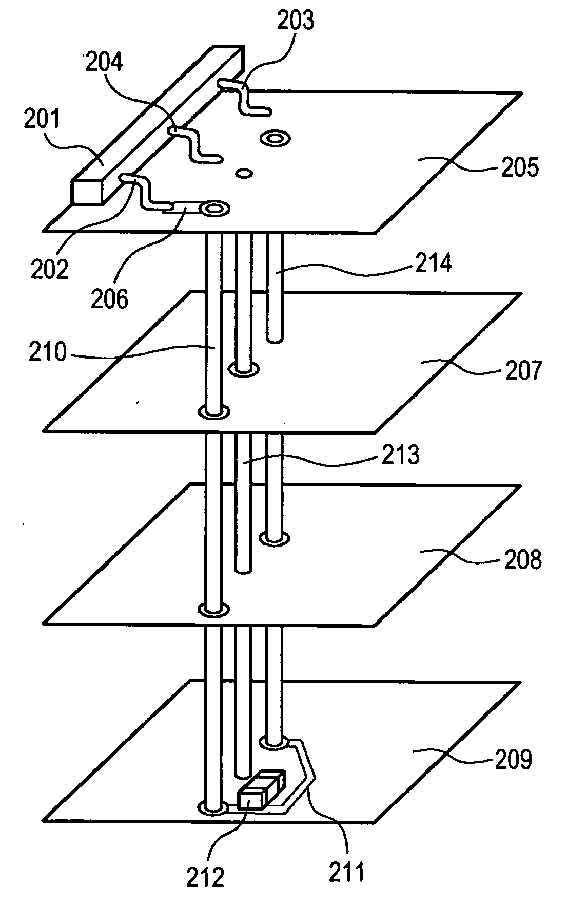 Multilayered printed circuit board