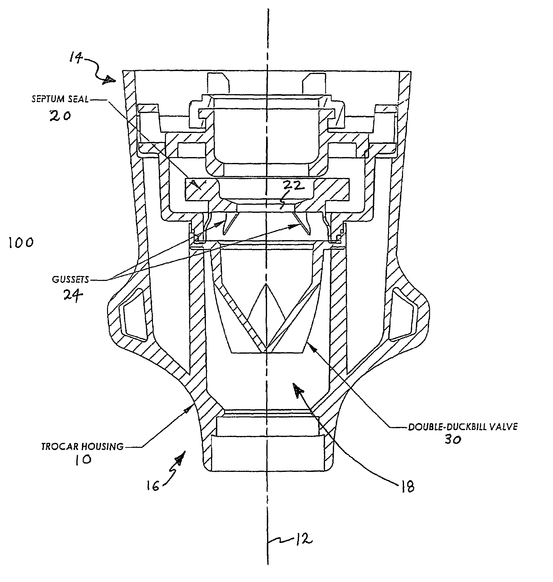 Anti-inversion trocar seal