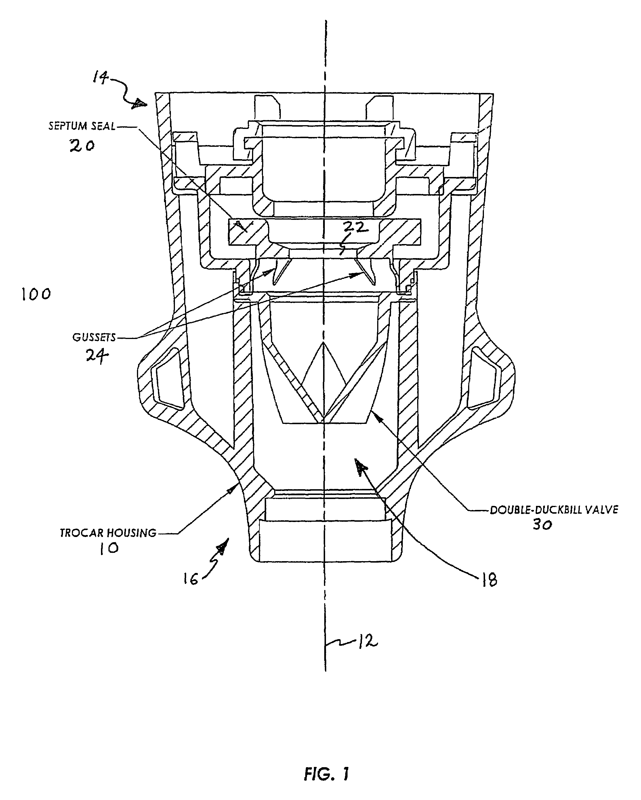 Anti-inversion trocar seal