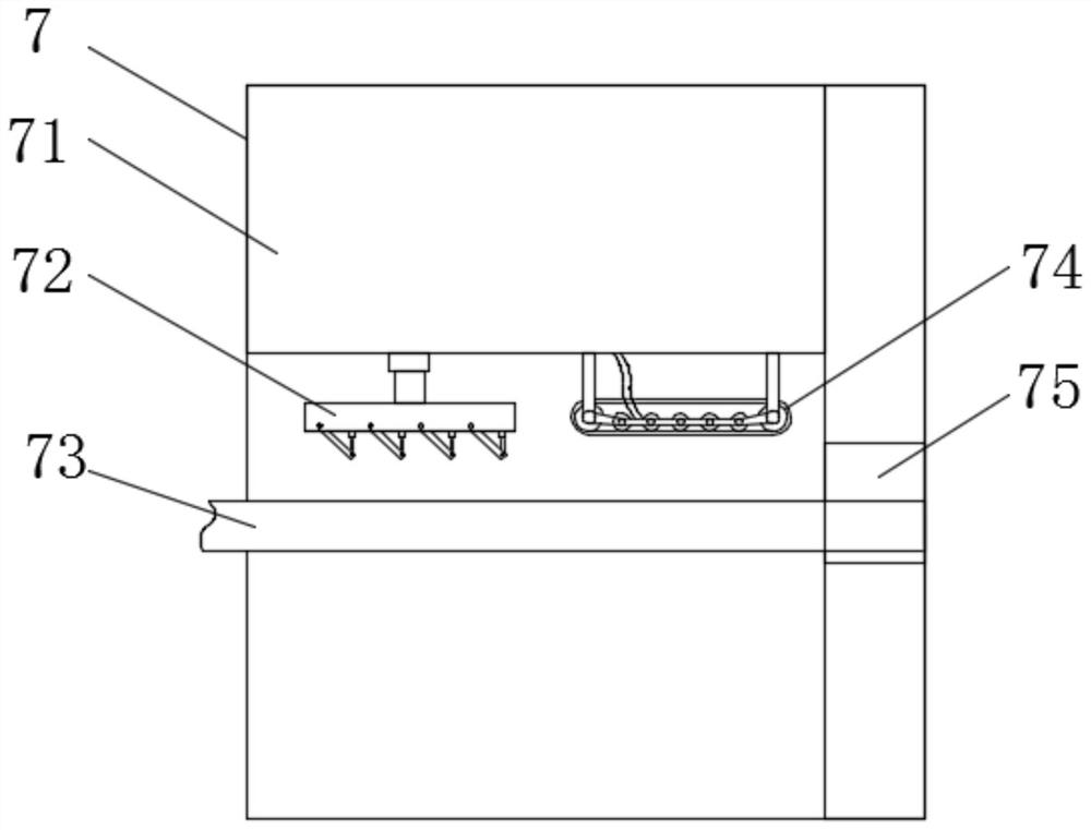 Scalding device and agricultural product processing equipment