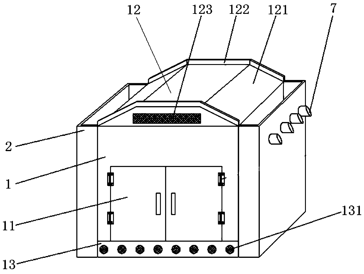 Multifunctional power equipment heat radiation device