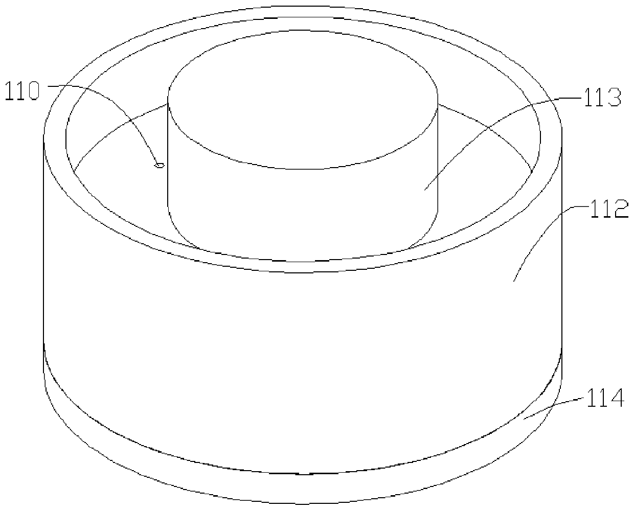 A drug material flow equalization device for a propellant extruder