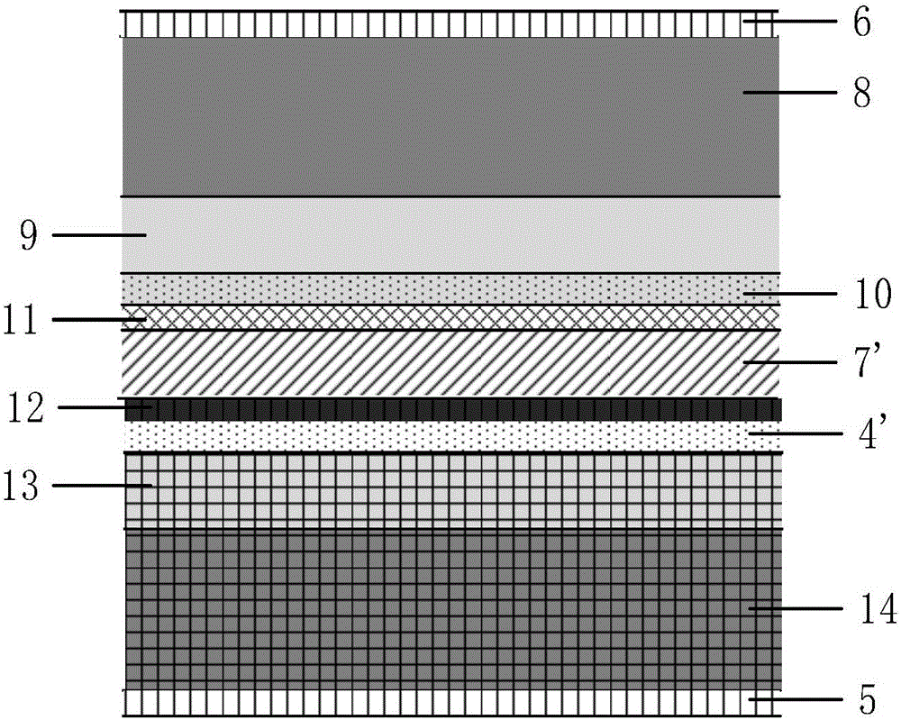 Sandwich tandem pin structure α-irradiated battery and preparation method thereof