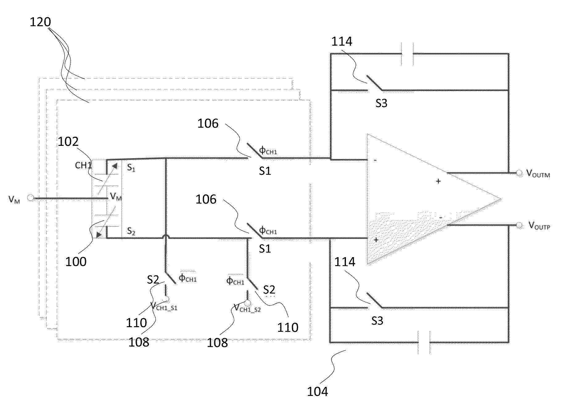 Continuous self-test in capacitive sensor