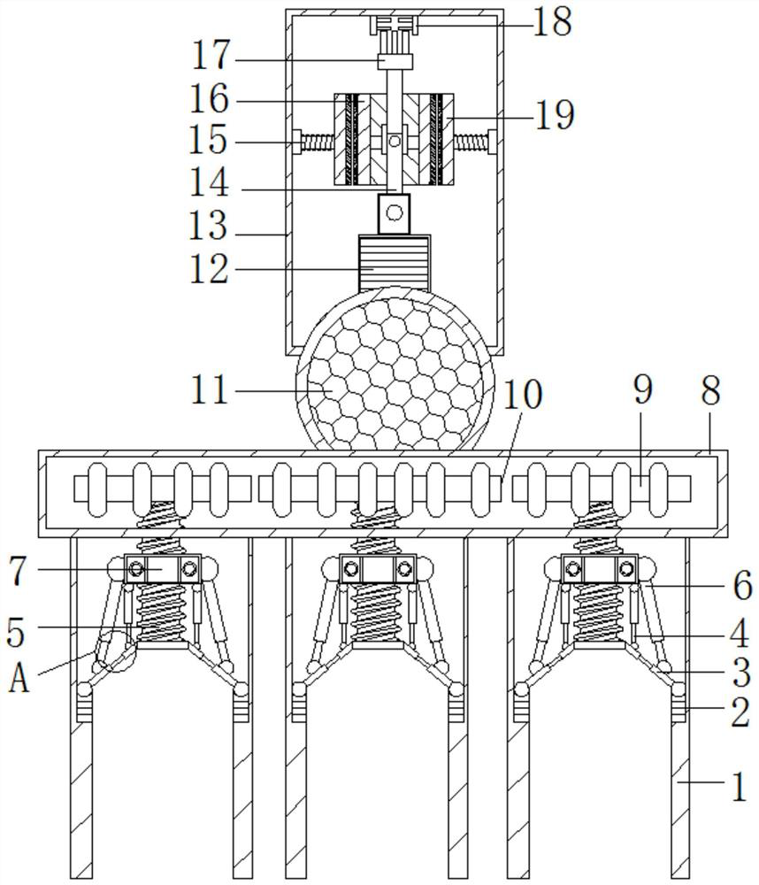 Air conditioner chassis compressor footing automatic detection equipment