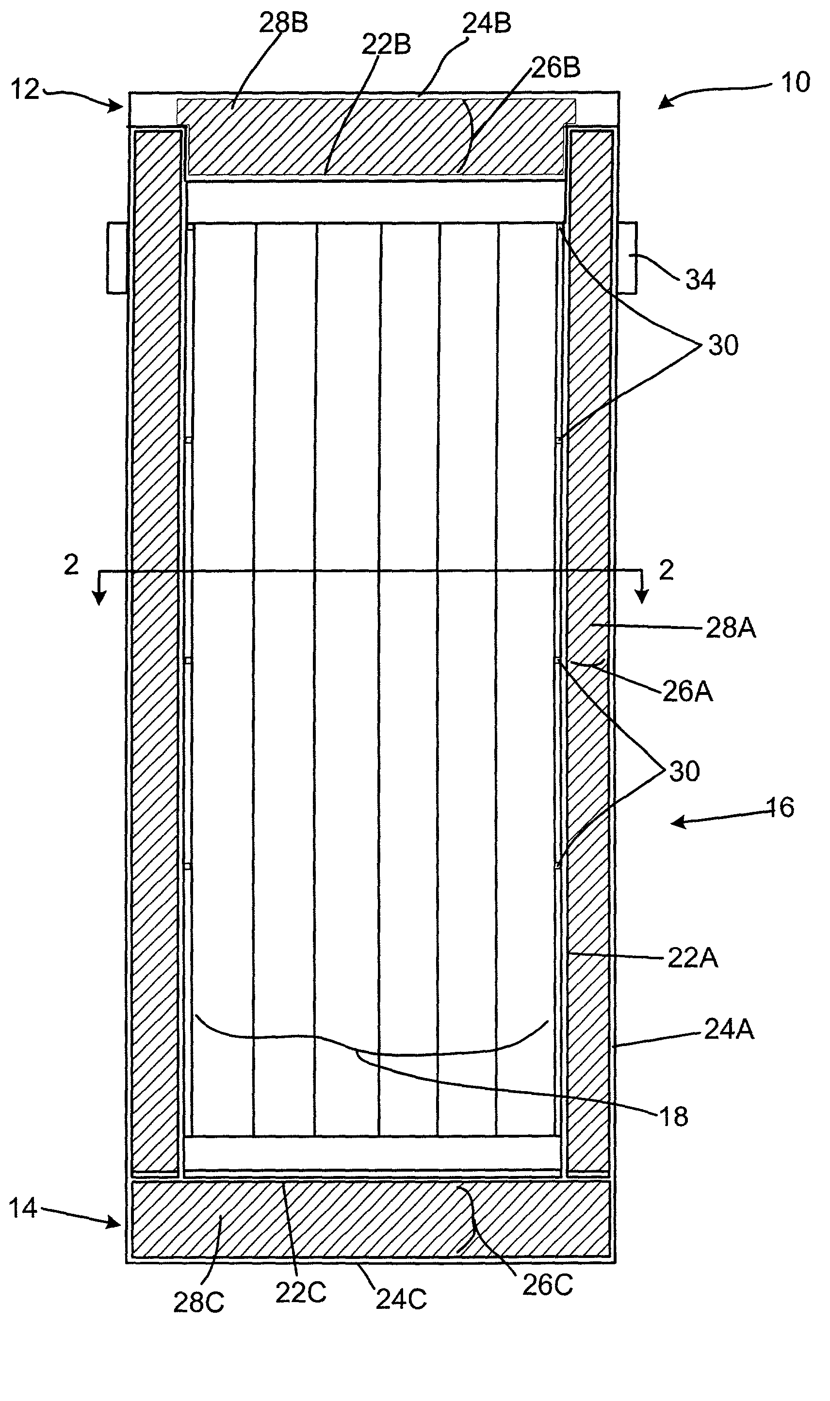 Radiation shielding materials and containers incorporating same