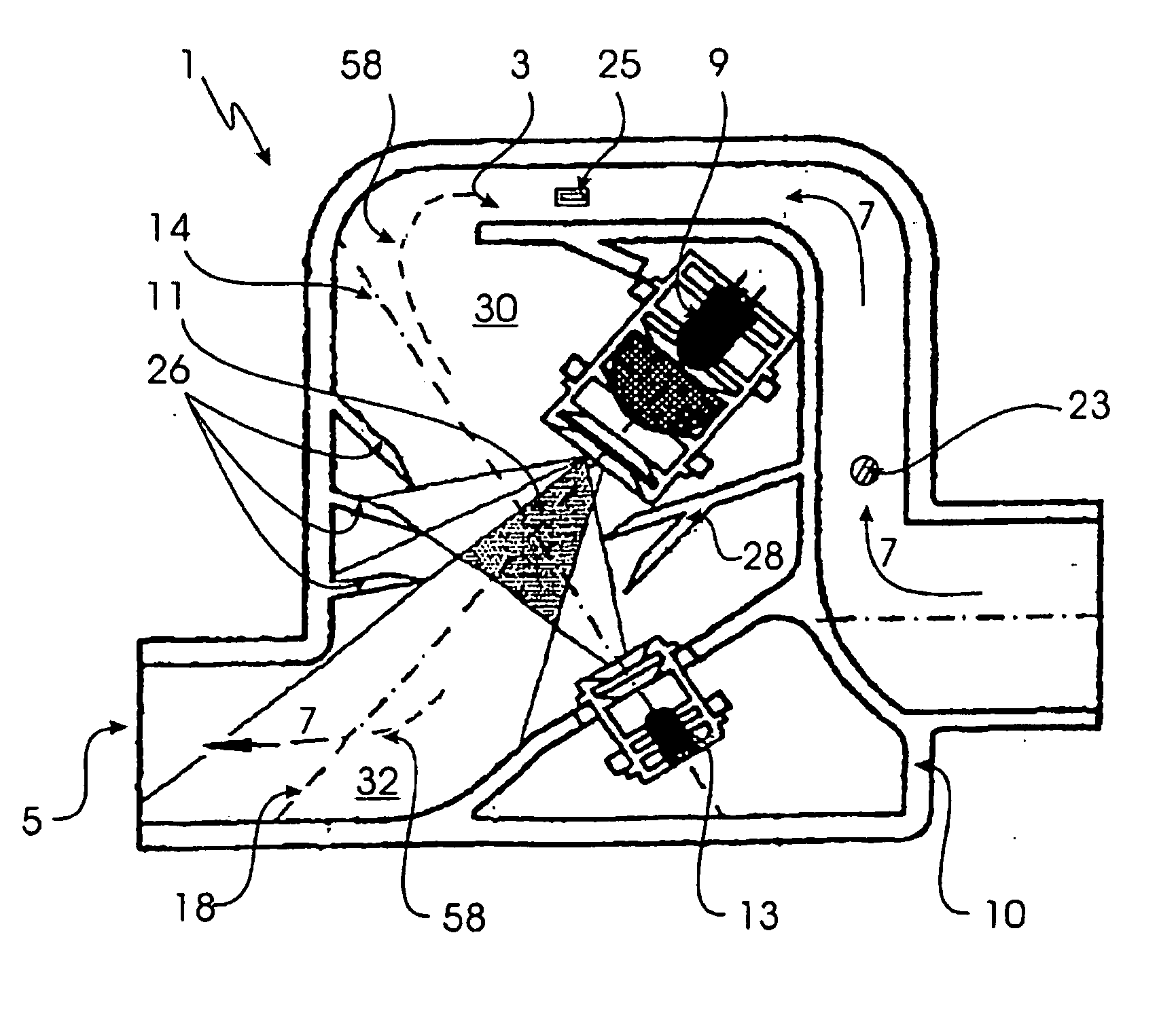 Method for evaluation of a scattered light signal and scattered light detector used for carrying out said method