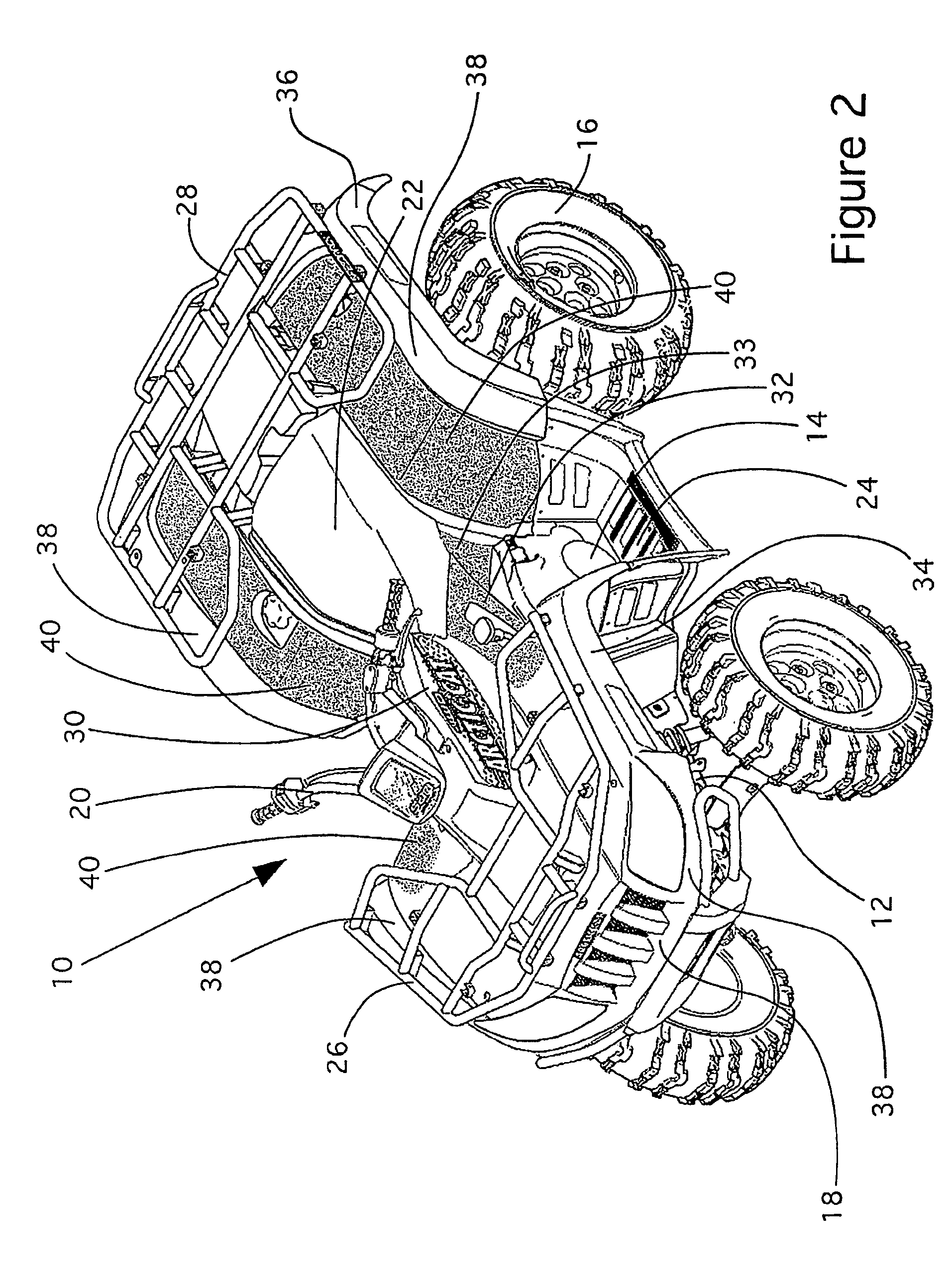 Textured all-terrain vehicle fenders