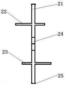 Reinforcing and vibration reducing fabricated wall connecting structure and mounting method thereof