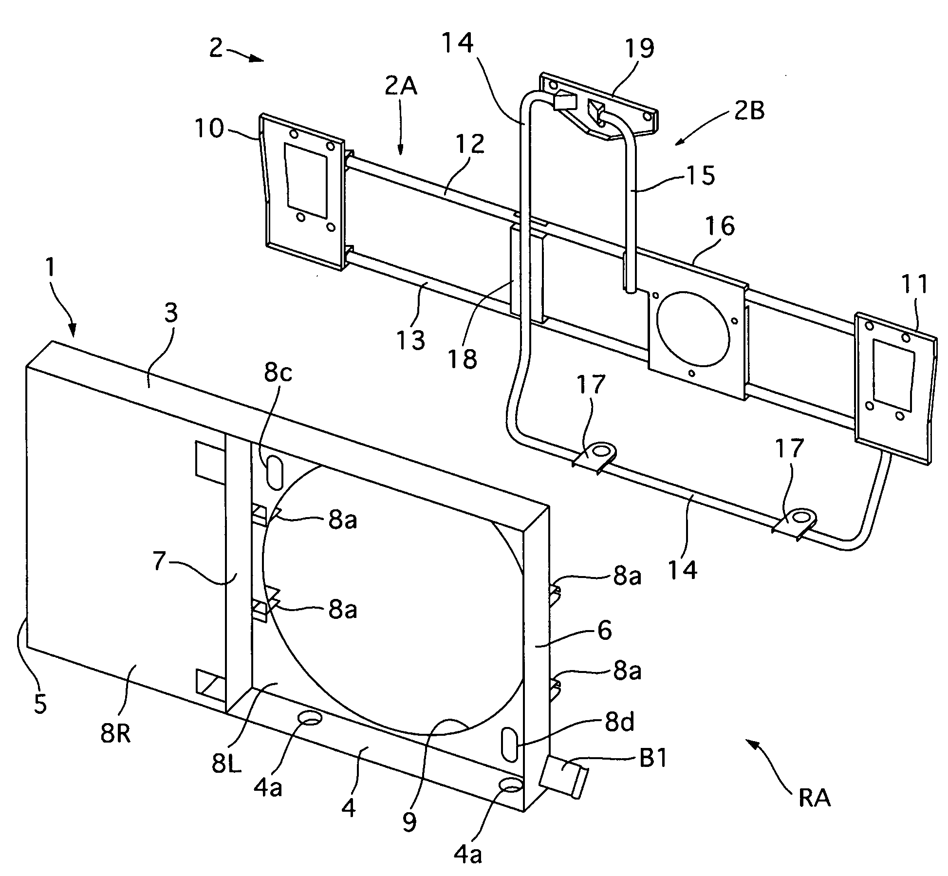 Radiator core support