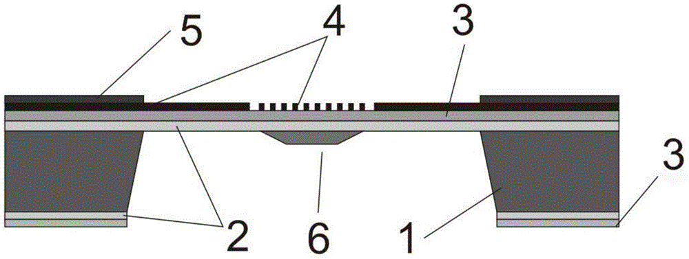 Micro spring cantilever beam micro heater with soaking plate and preparation technology thereof