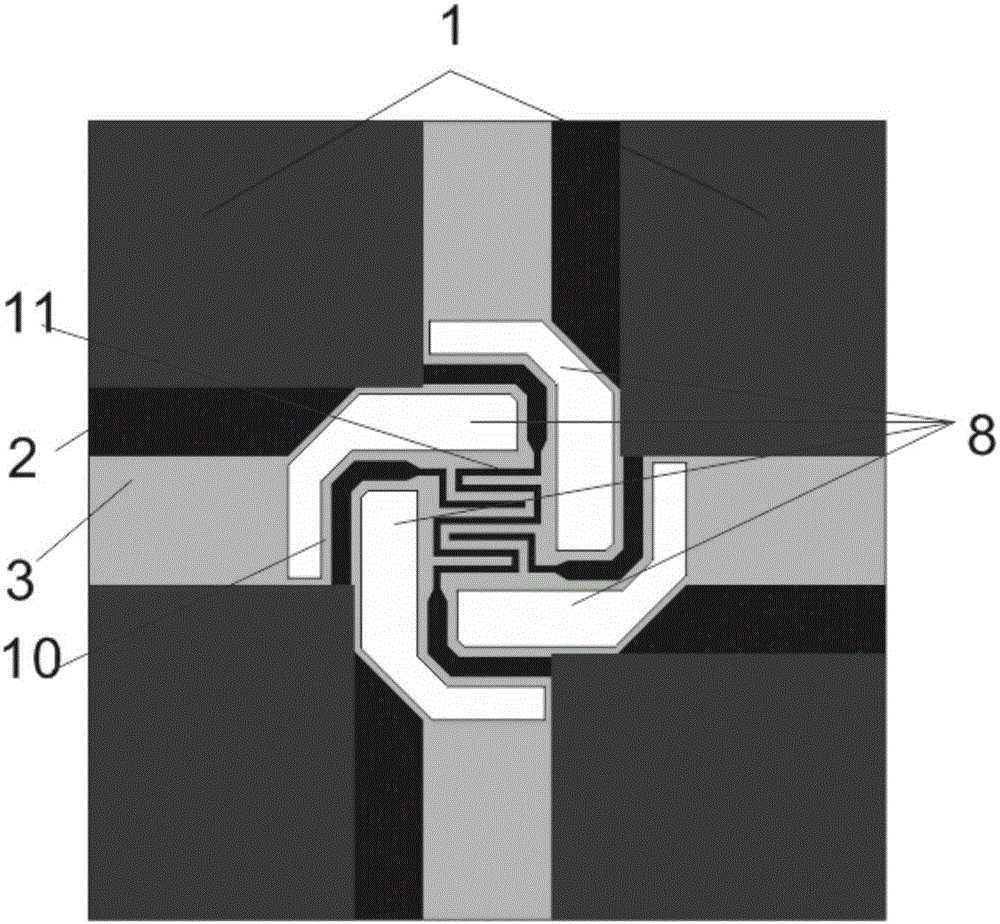 Micro spring cantilever beam micro heater with soaking plate and preparation technology thereof