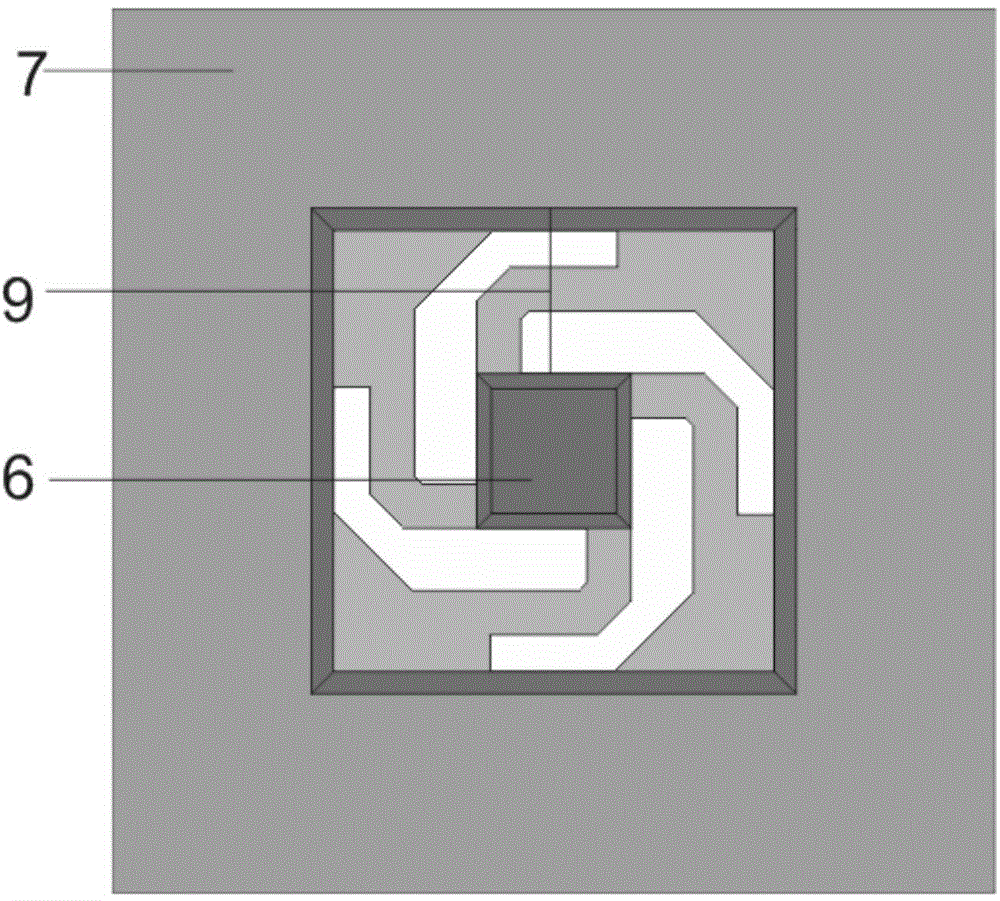 Micro spring cantilever beam micro heater with soaking plate and preparation technology thereof