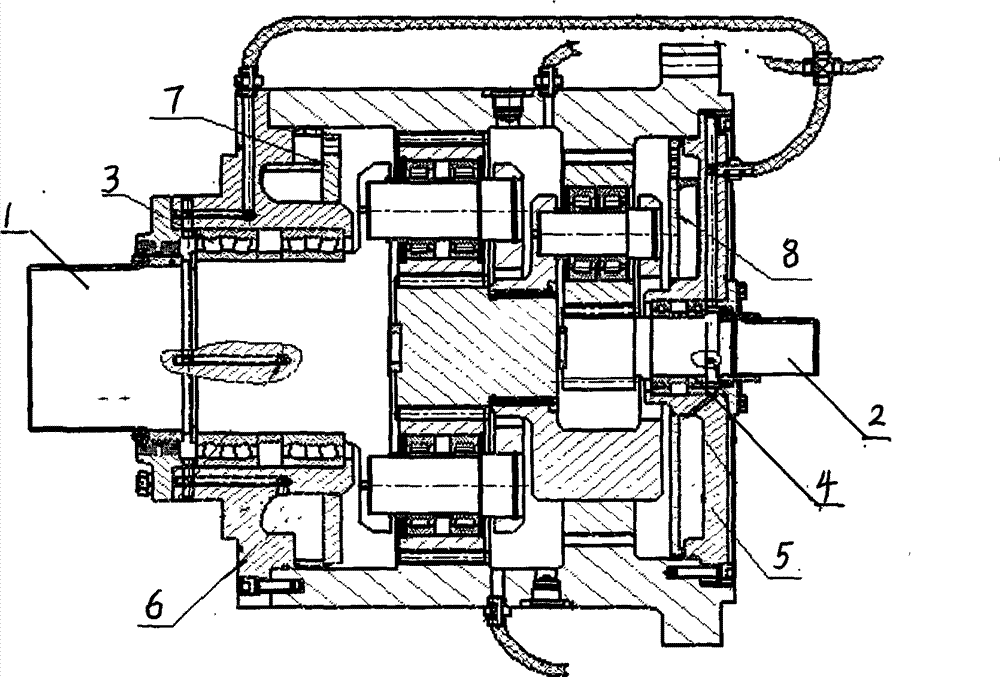 Lubrication type speed reducer structure suitable for large gradient