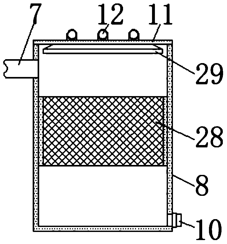 Coating filtering device