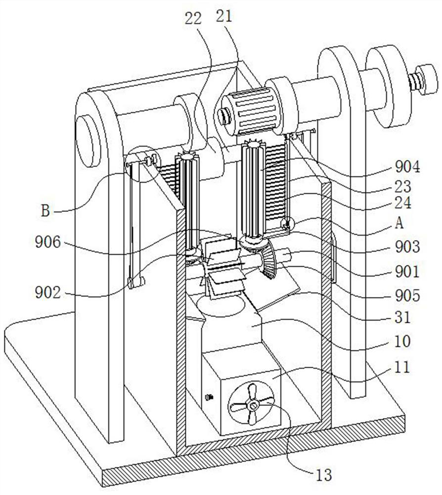 PU barbell disc inner-layer plate cleaning treatment device