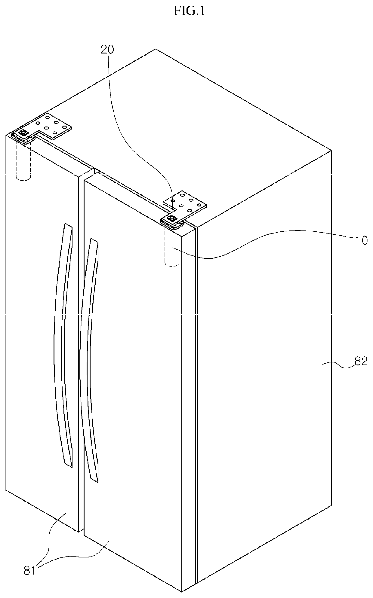 Hinge device for rotating door