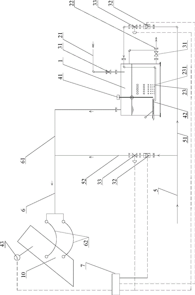 Dry and wet gas mixing and humidifying device for inhibiting zinc ash in hot galvanizing and use method thereof