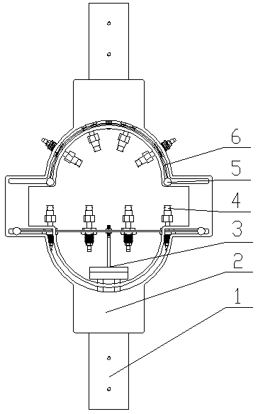 Air-suction-track type copying opening and circle supporting mechanism for letinous edodes bagging