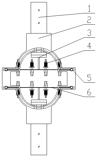 Air-suction-track type copying opening and circle supporting mechanism for letinous edodes bagging