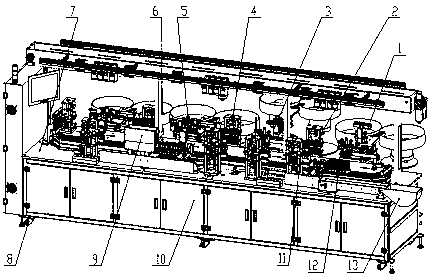 Mechanical pencil machine core assembly production line