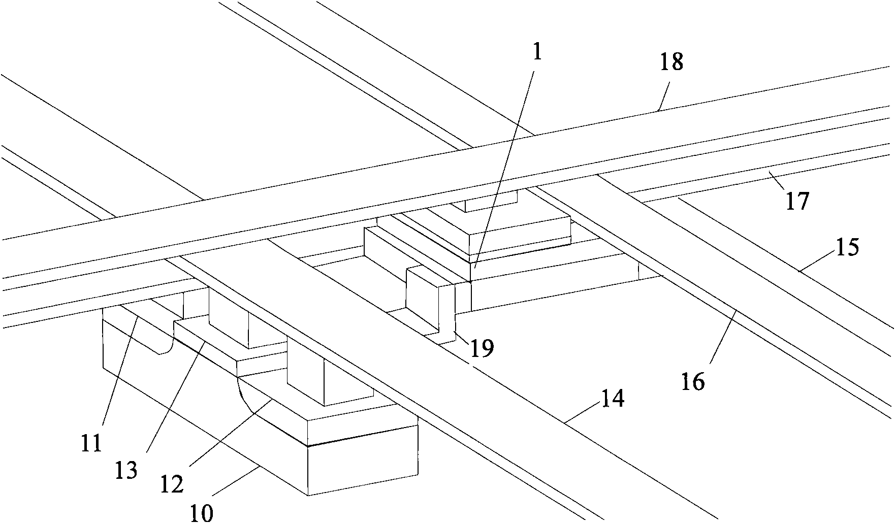 Magnetoelectric random storage unit and storage with same