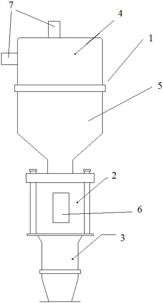 Material absorbing device used for producing automobile connector