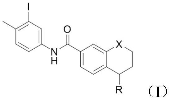 Preparation method of tetrahydronaphthalene benzamide key intermediate