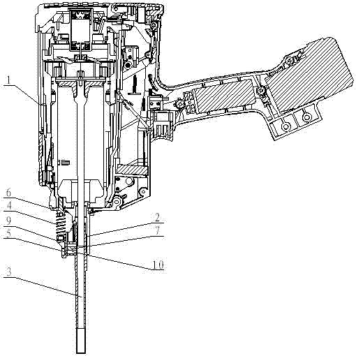 Gas nailing tool