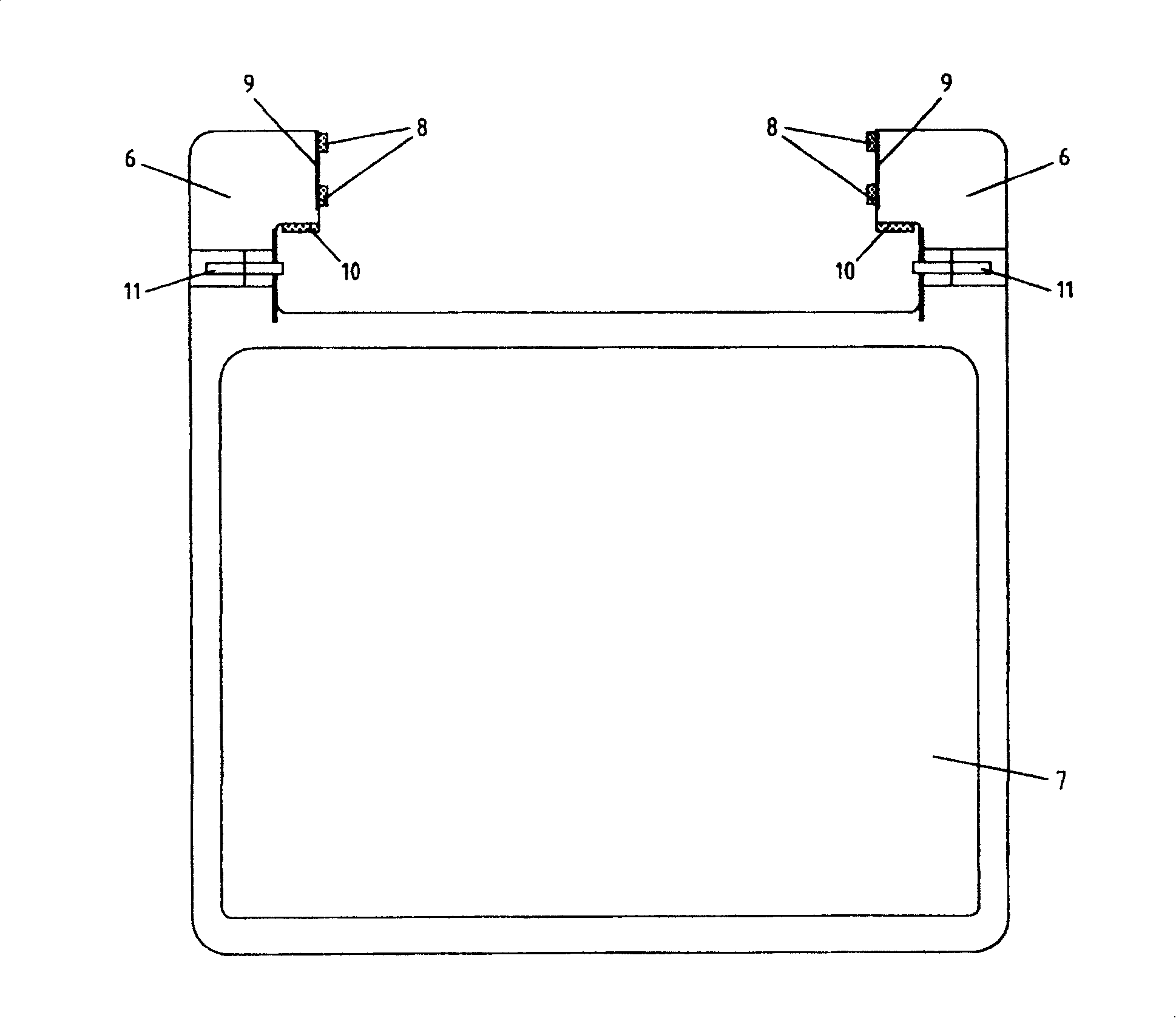 Encirclement type road-vehicle hanger rail