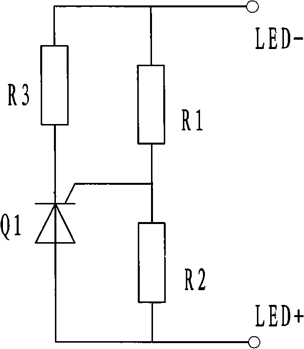 Tandem LED driven intelligence control system possessing output protecting function