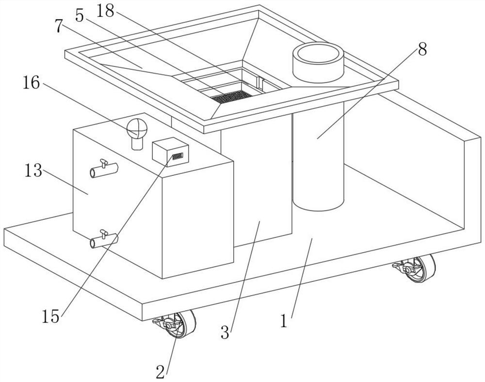 Dedusting device for environment-friendly machinery