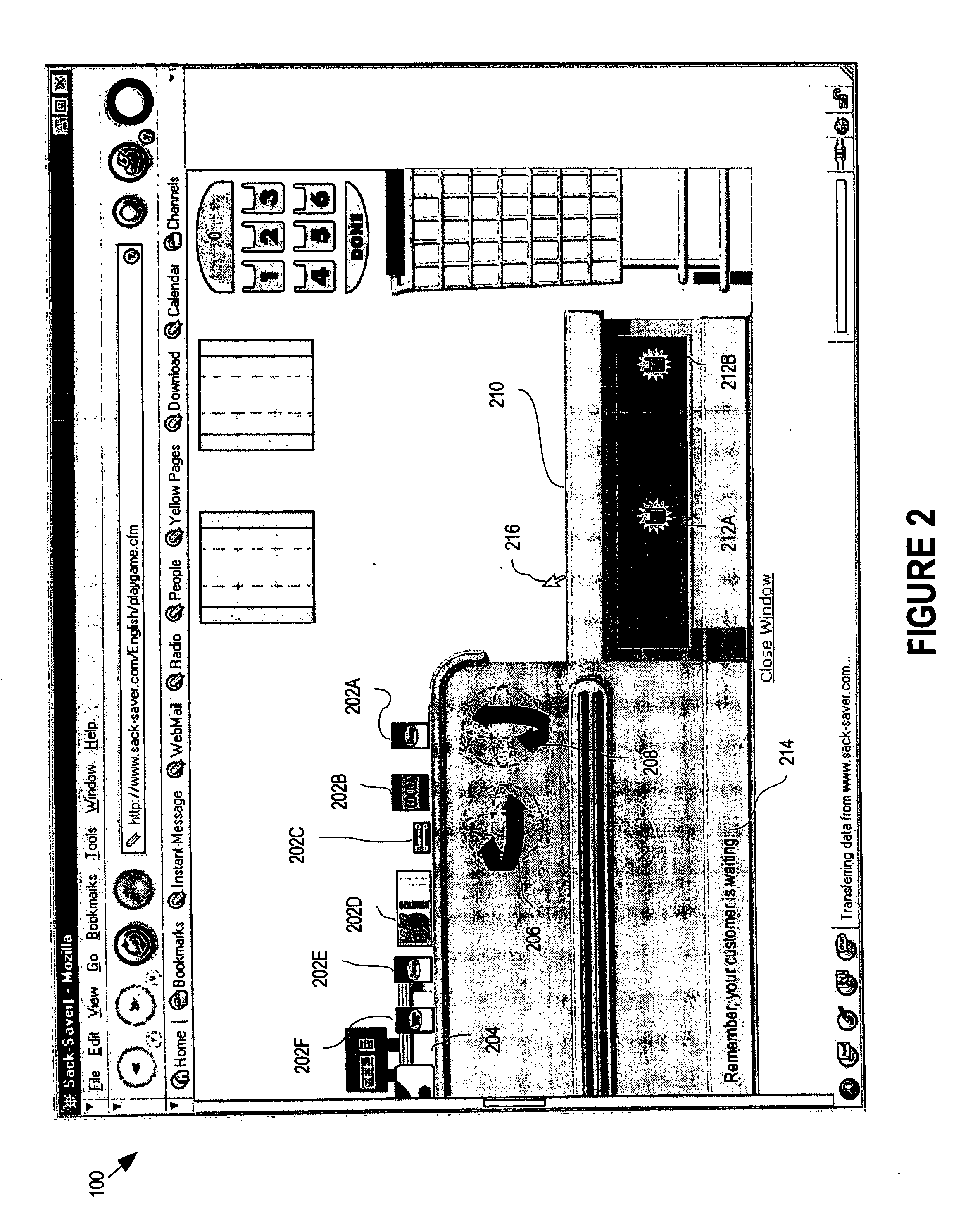 Interactive training system for merchandise bag packing and apparatus for same