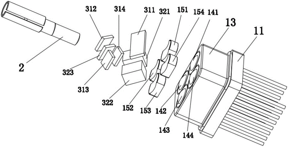 Multi-wavelength multiplexing structure suitable for optical fiber communication technical field